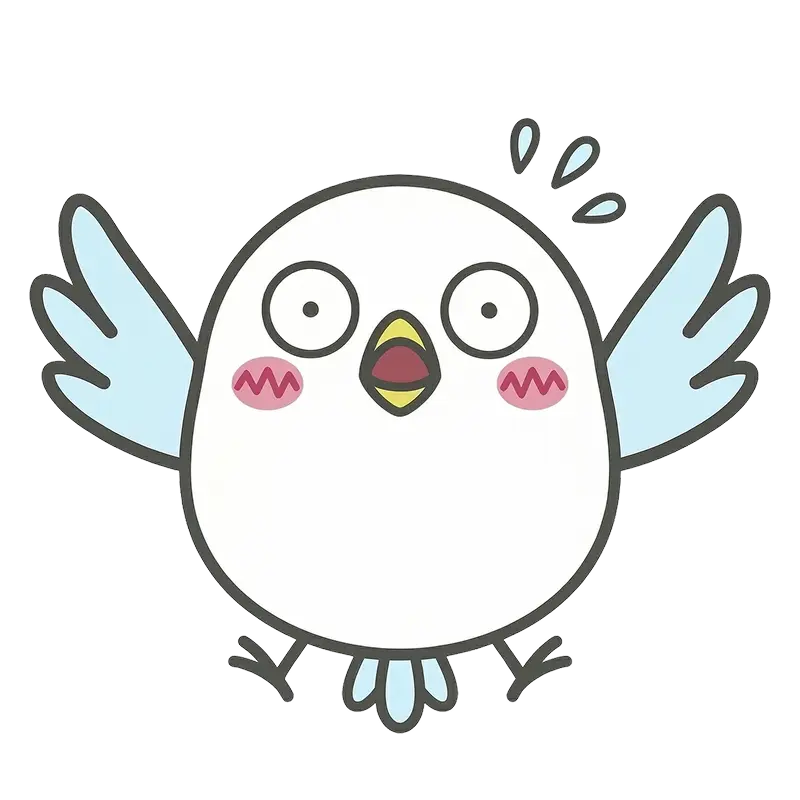 驚いたもちもちバード